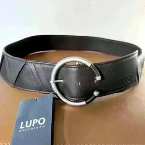 NWT Lupo Barcelona Leather Brown Belt Size 95